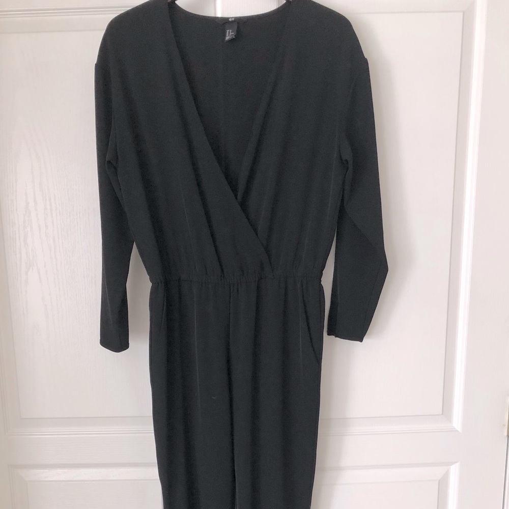 H&M black jumpsuit Size 10